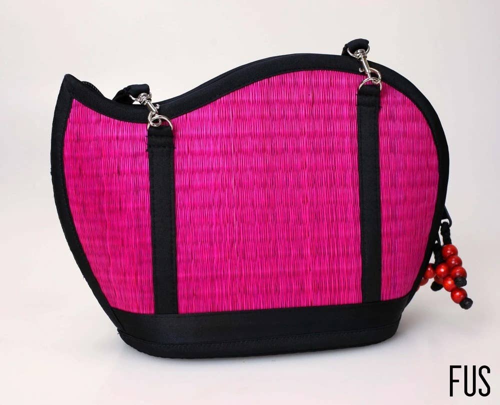 Baskets of Cambodia - Wholesale Crossbody Bag - Women's - Award-Winning Medium Size Asymmetrical Kiri Wave Purse22