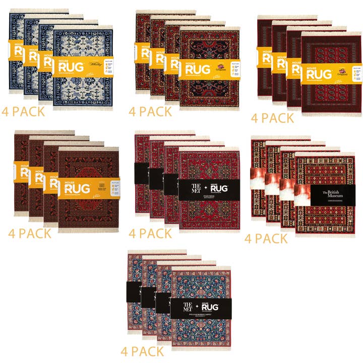 Mouse Rug – wholesale Mousepad/trackpad – Traditional MouseRug Assortment - 28 MouseRugs