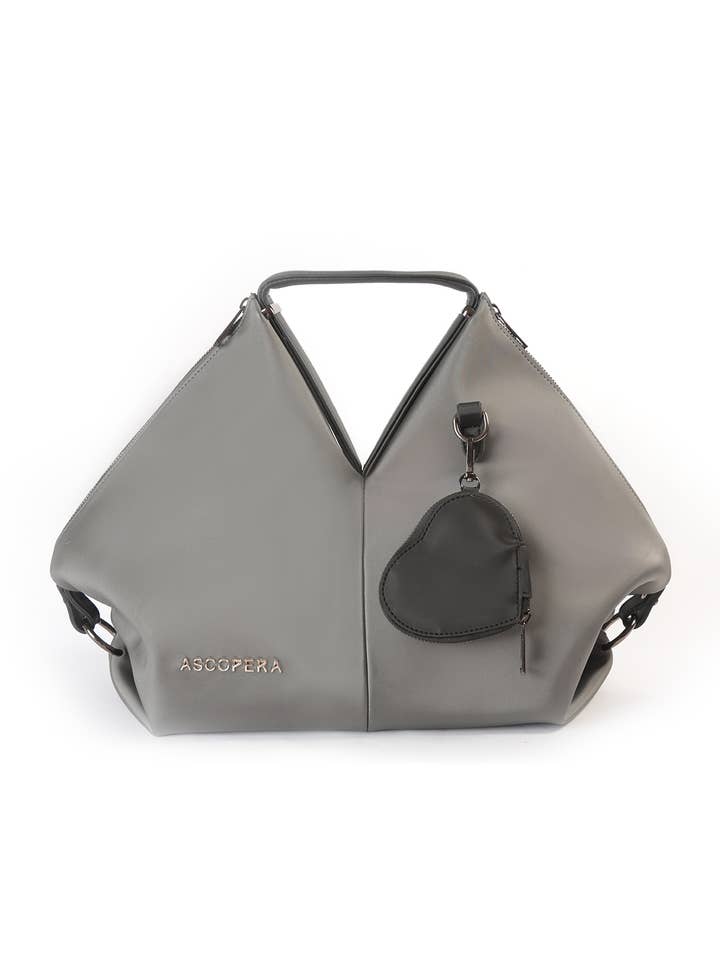 Trigoni Tygväska för kvinnor i mild platinium för wholesale av Ascopera