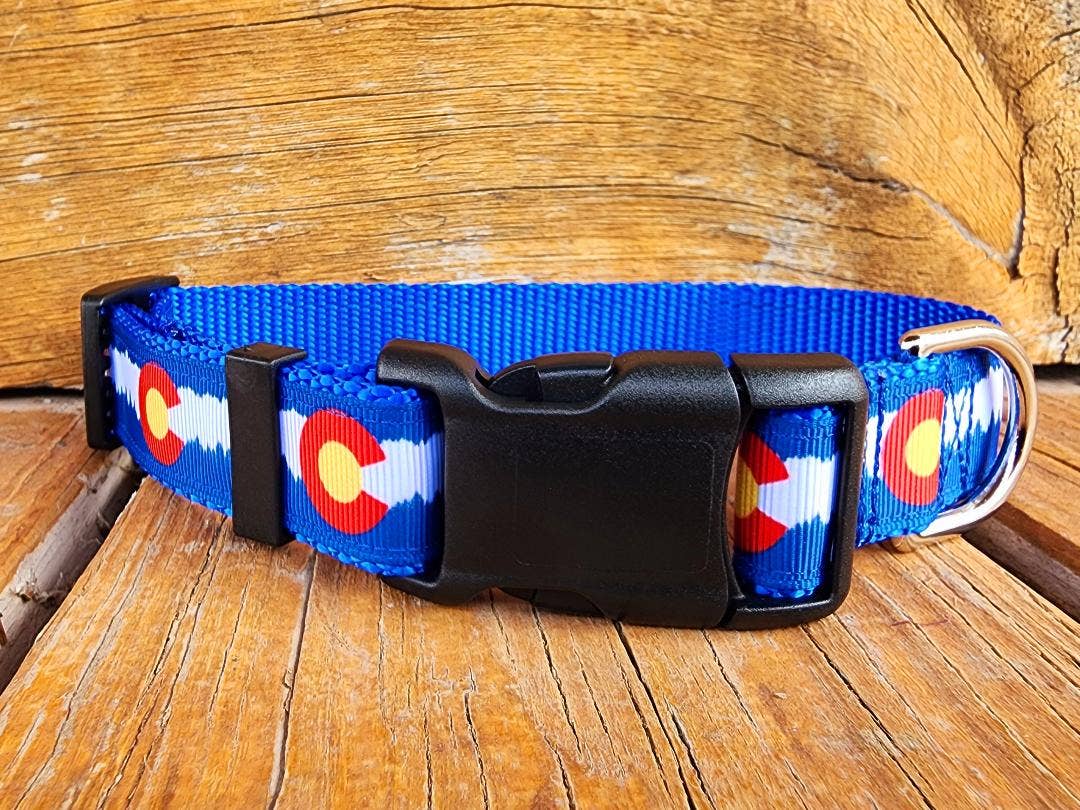 Rocky Mountain Hound - Wholesale Pet Collar - Dog - 1" Blue Colorado Dog Collar, Leash, or Martingale2