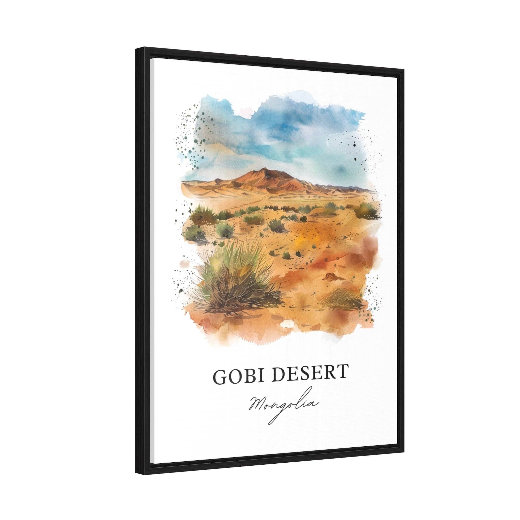 Premium Travel Art - Wholesale Art Print - Gobi Desert Wall Art, Gobi Desert Print, Mongolia Watercolor, Gobi Desert Gift,5