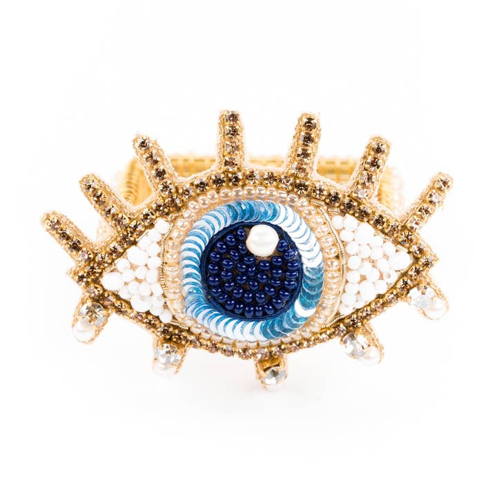 Evil Eye Napkin Ring for wholesale by Beth Ladd Collections