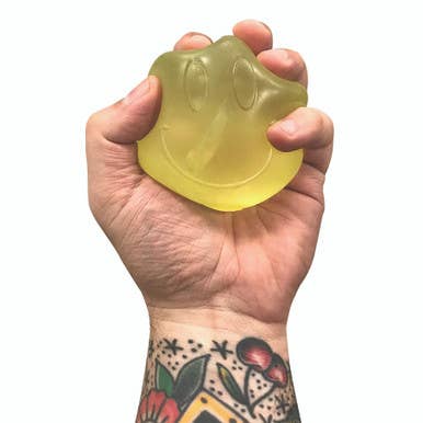 Top Trenz Inc - Wholesale Squishy Toy - Kids & Baby - Super Duper Sugar Squisher Toy - Happy Face1