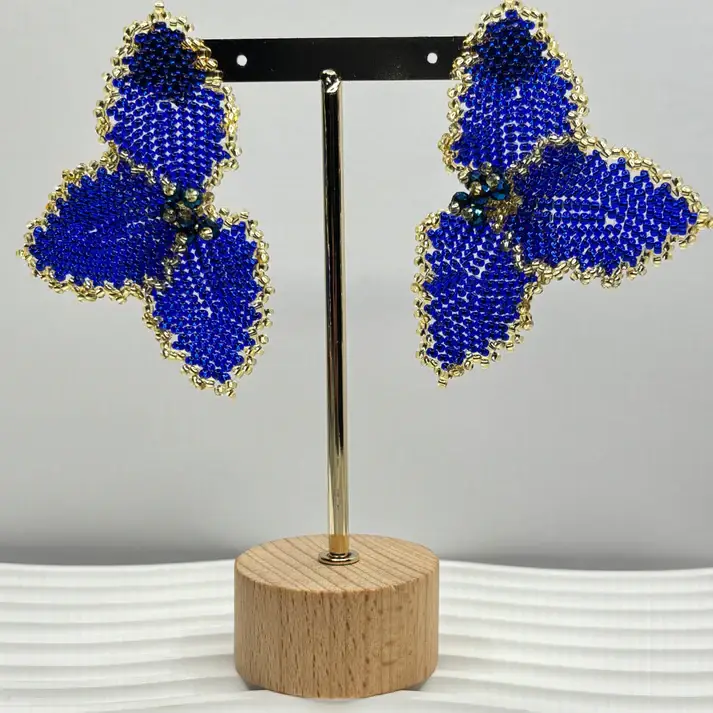 Bellalu Jewelry and Accessories - Wholesale Dangle Earrings - Half Flower Earrings – Modern Floral Statement Jewelry 1