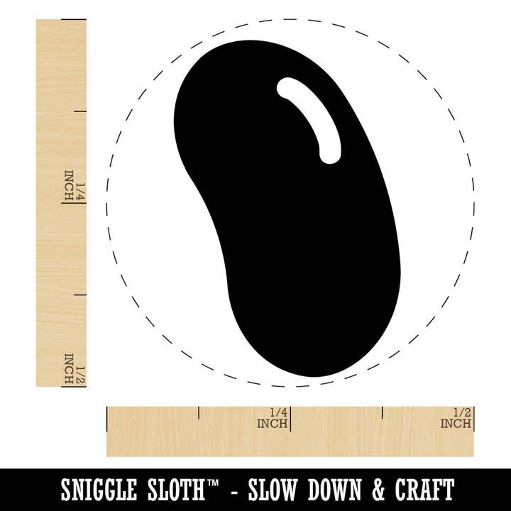 Jelly Bean Solid Self-Inking Rubber Stamp for Stamping Crafting Planners for wholesale by Sniggle Sloth