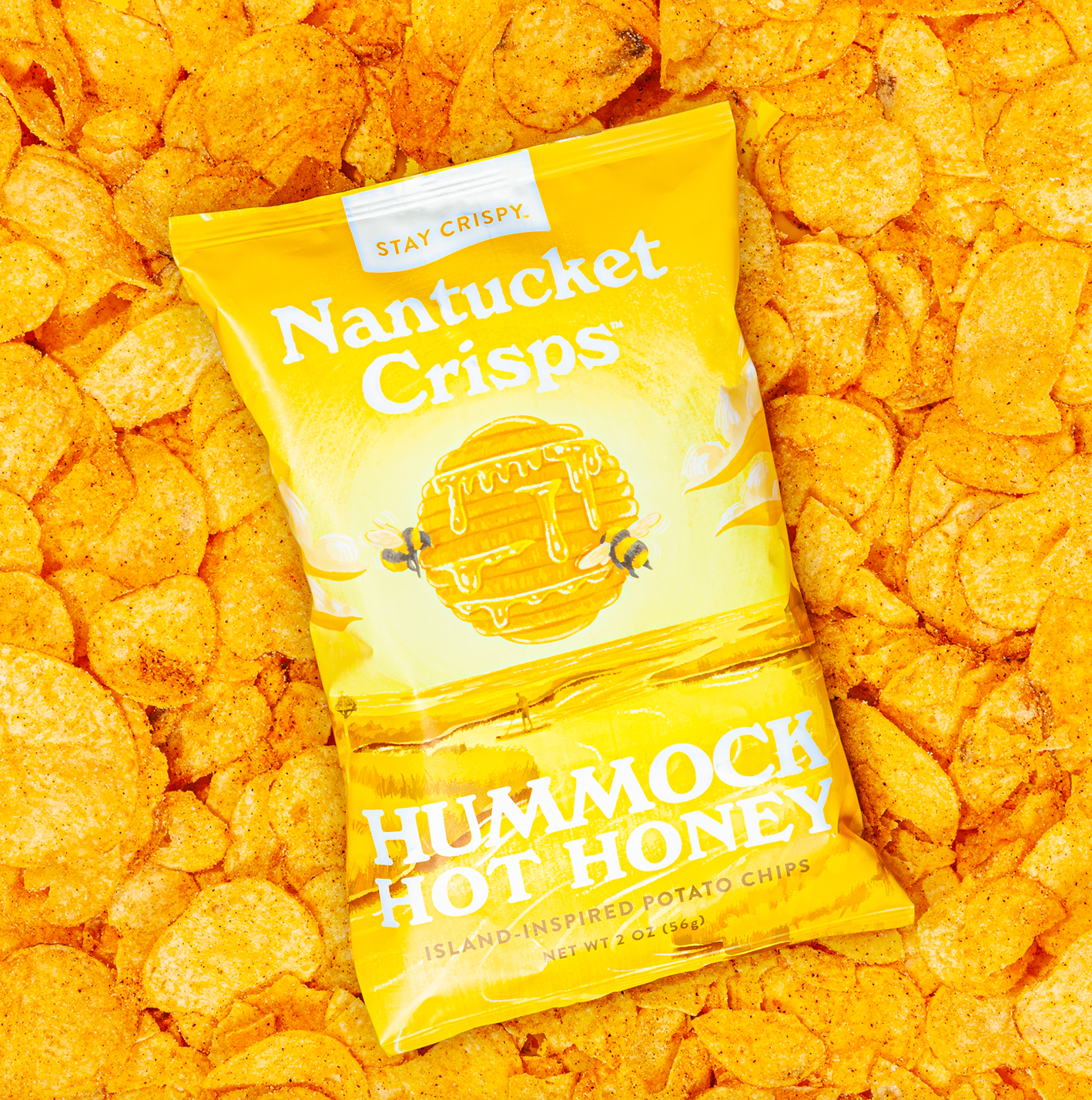 Nantucket Crisps - Wholesale Chips - Hummock Hot Honey 2oz3