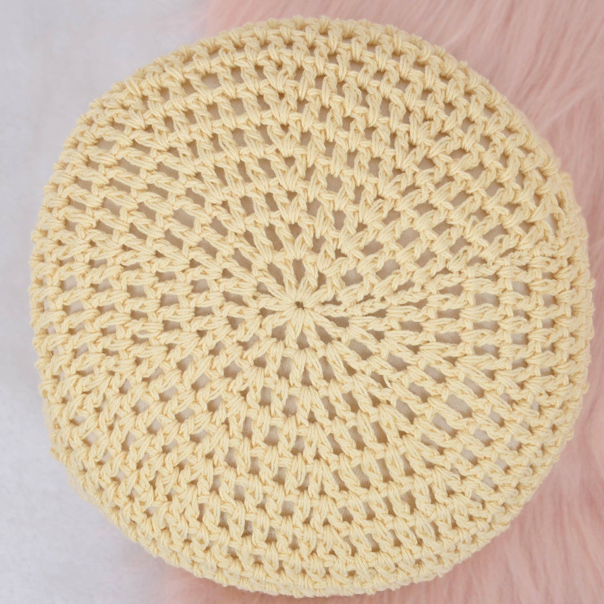 AK Brand - Wholesale Beanie - Women's - Crochet Floral Slouchy Beanie Knit Cutout Skull Cap Women3