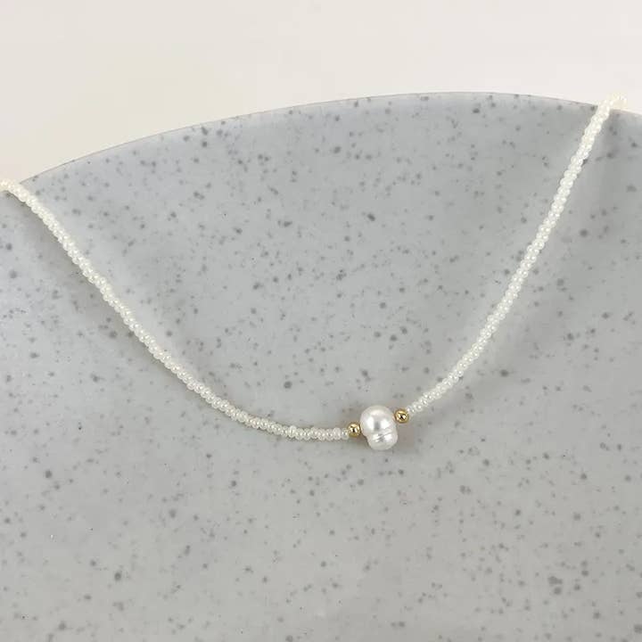 Sweet Cherry Sky - Wholesale Beaded/Pearl Necklace - Bohemian Fresh Water Pearl Beaded Necklace