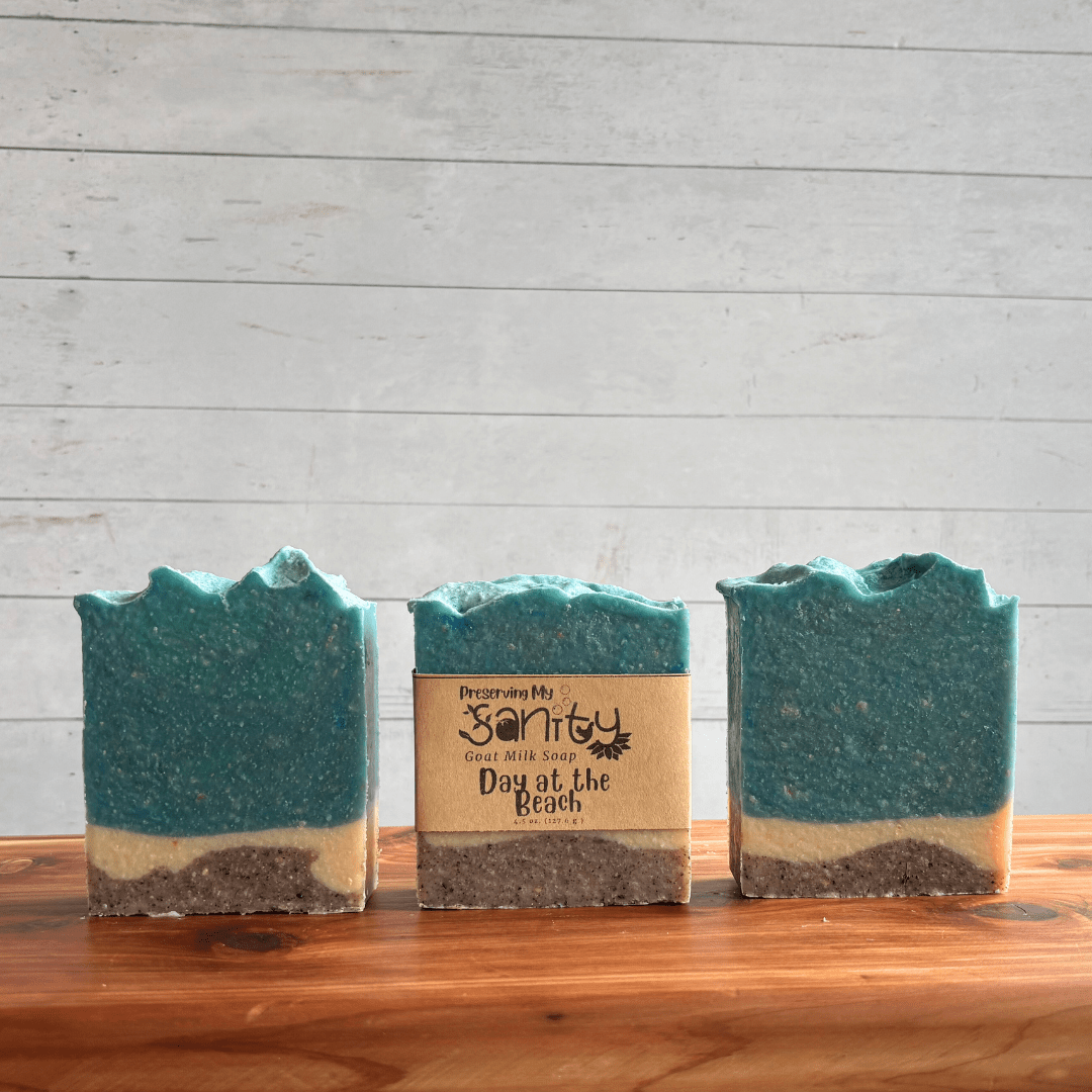 Preserving My Sanity Goat Milk Soap - Wholesale Bar Soap - Day at the Beach Goat Milk Soap | Bestsellers Collection1