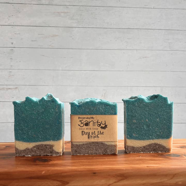 Preserving My Sanity Goat Milk Soap - Wholesale Bar Soap - Day at the Beach Goat Milk Soap | Bestsellers Collection1
