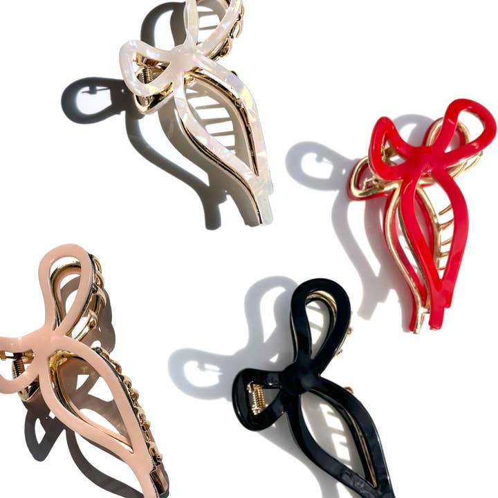 Solar Eclipse - Wholesale Hair Clip - Women's - Ballet Bow Acetate Claw Clip | Eco-Friendly