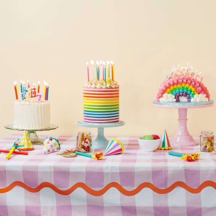 Talking Tables UK – wholesale Cake candle – Long Rainbow Colour Birthday Candles - 16 Pack6