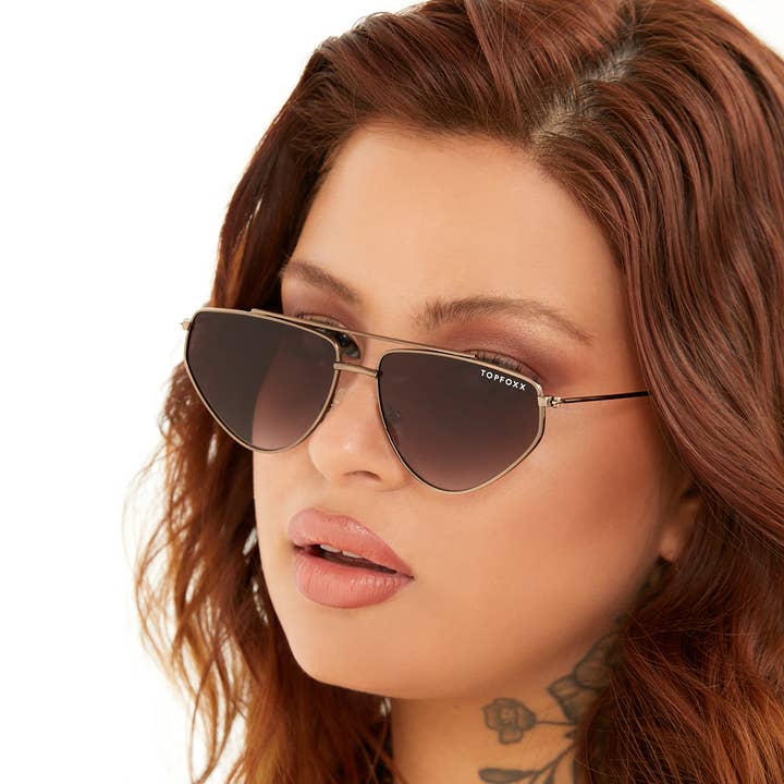 TOPFOXX - Vente Lunettes de soleil – unisexe - Hasta La Vista - Marron1