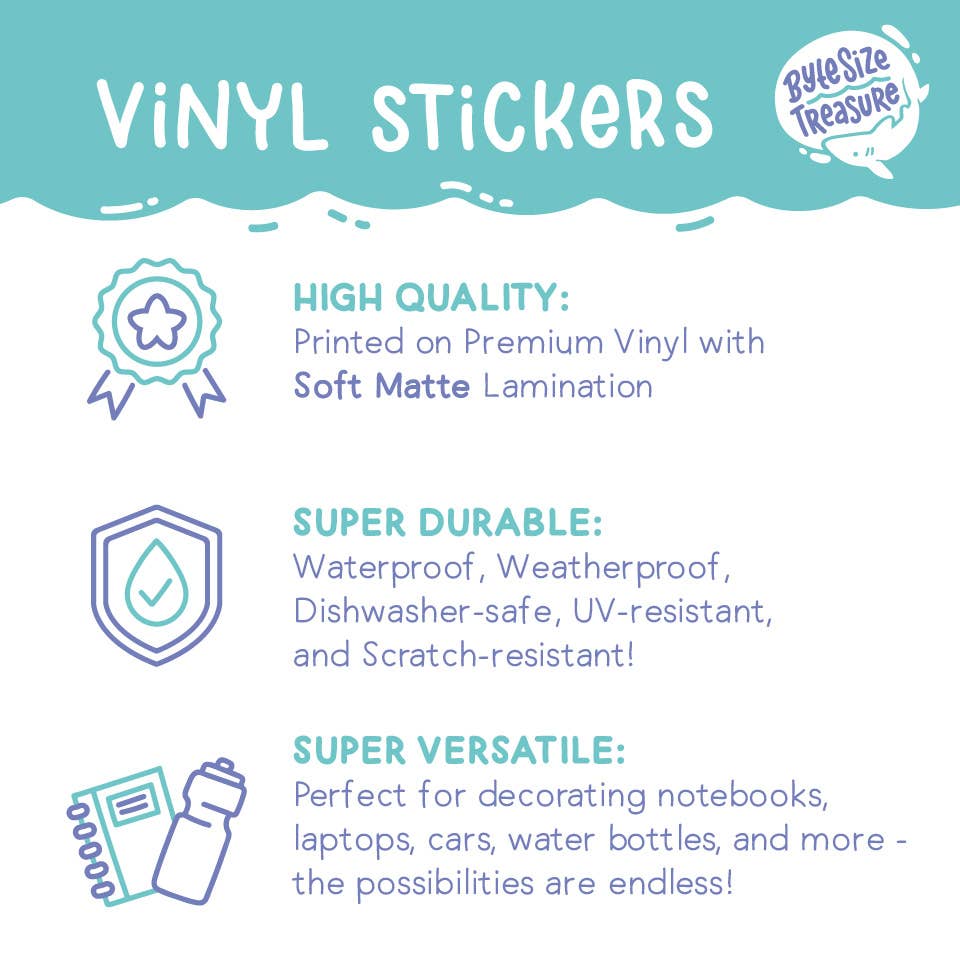 Byte Size Treasure - Venta al por mayor Pegatina - Adhesivo de vinilo Tamagotchi de tortuga marina verde1