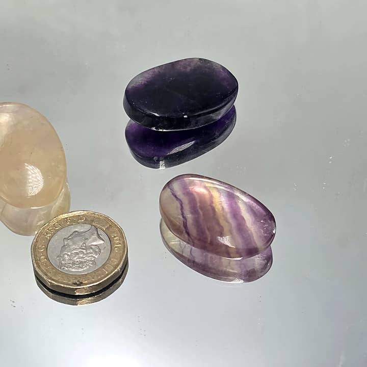 Distinction Crystals – wholesale Spiritual stone/crystal – Small Candy Fluorite Crystals Set of 33