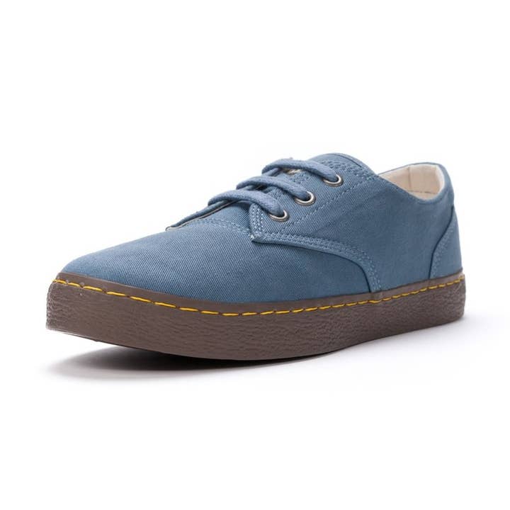 Zapatillas bajas de lona acolchadas Brody Workers en azul para venta al por mayor de Ethletic GmbH