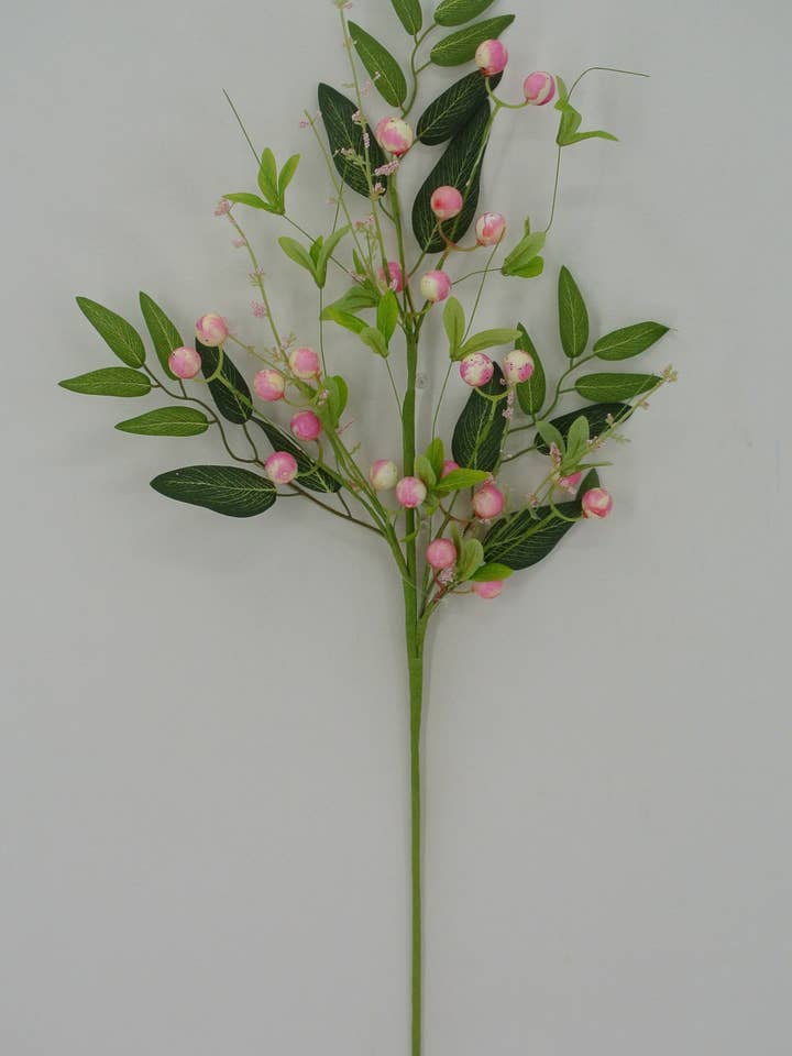 26 IN PINK BERRY SPRAY - 40207-PK for wholesale by General Wholesale Inc