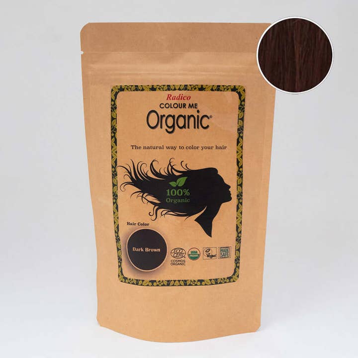 Dark Brown - 100% Organic Hair Color for wholesale by Radico USA