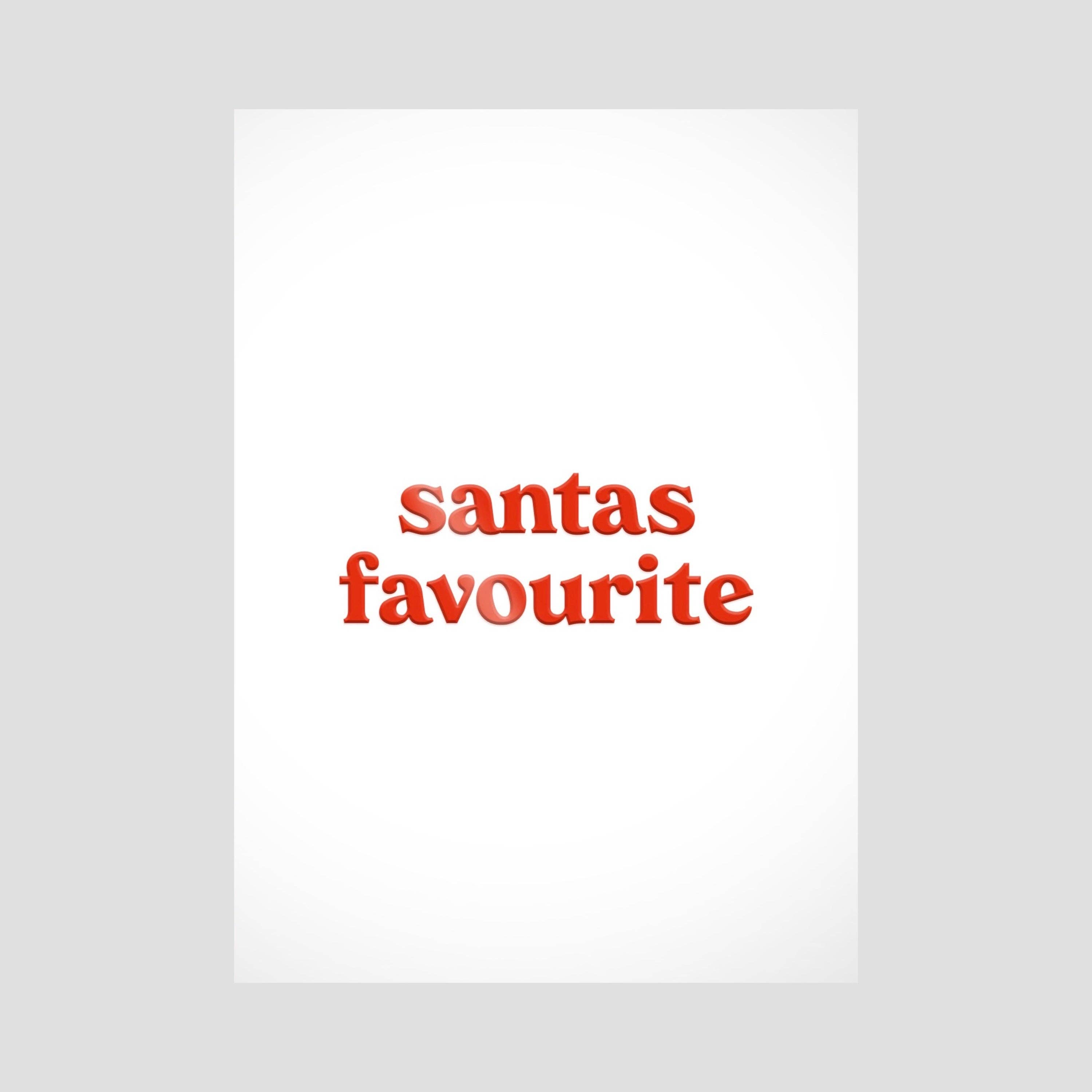Frau Hansen - Wholesale Postcard - Postcard Santa's Favourite (Pack of 6)0
