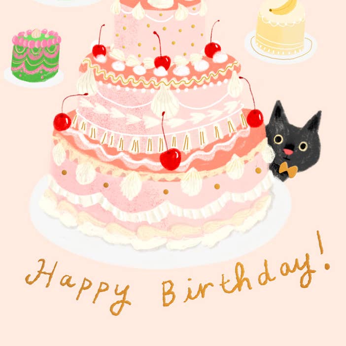 Carolyn Suzuki - Wholesale Birthday Card - LE GATEAU - Birthday Card 2