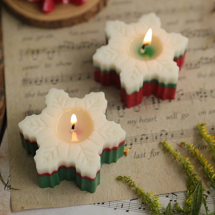 Holiday Decor Christmas Snowflake Soy Scented Candles and other Purchase Wholesale snowflake charms. Free Returns & Net 60 Terms on Faire trending on Faire.