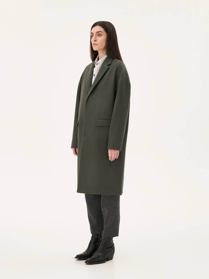 NOYOCO - Wholesale Coat - Women's - Genoa Ash green coat5