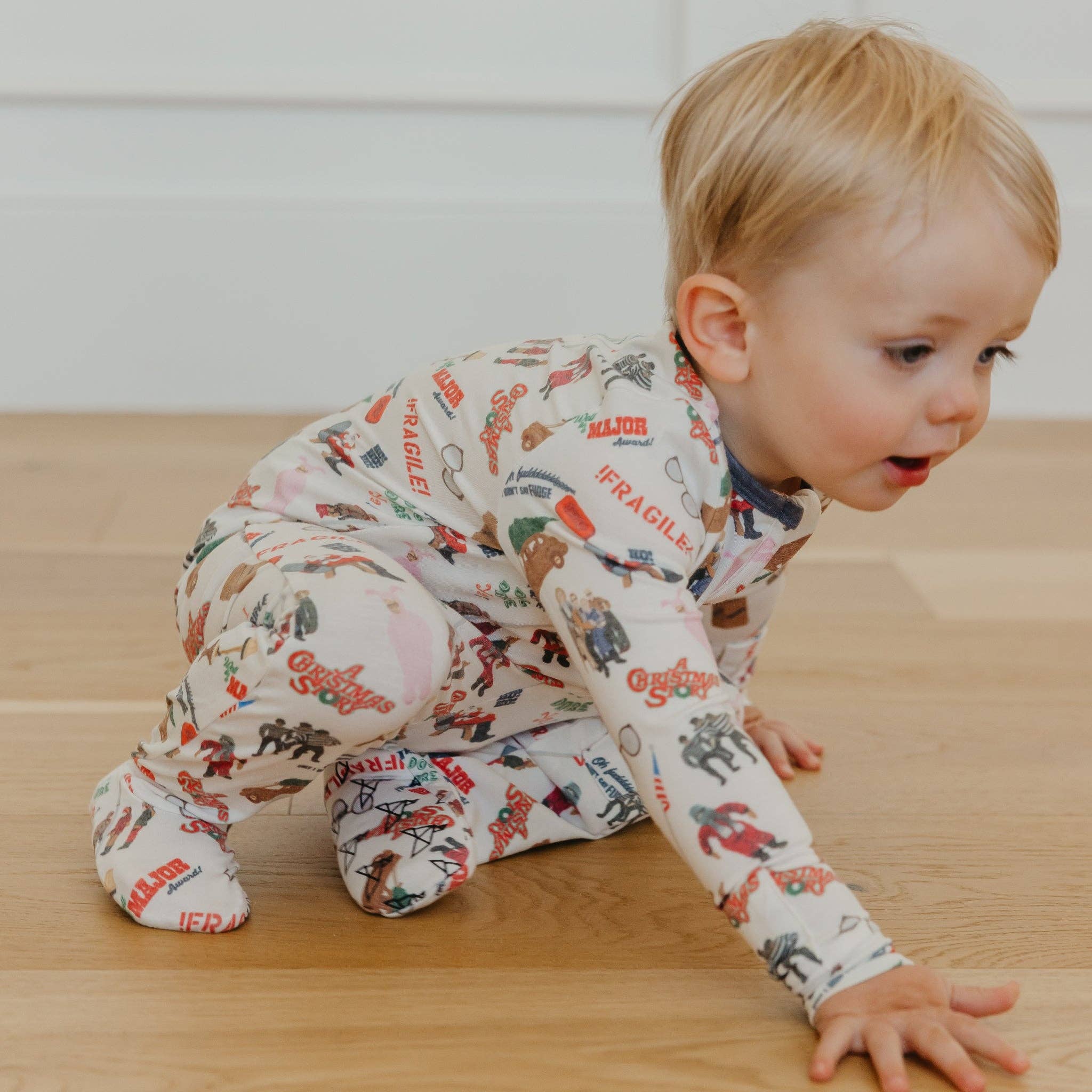 Copper Pearl - Wholesale Sleepsuit - Baby - Zip-Up Footie Pajama - A Christmas Story3