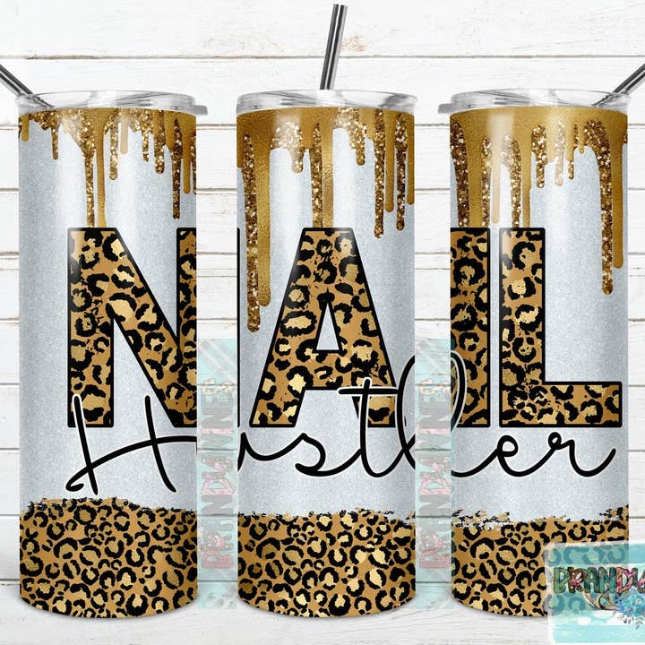 Cheetah Nail Hustler for wholesale by Noel & Co Tumblers