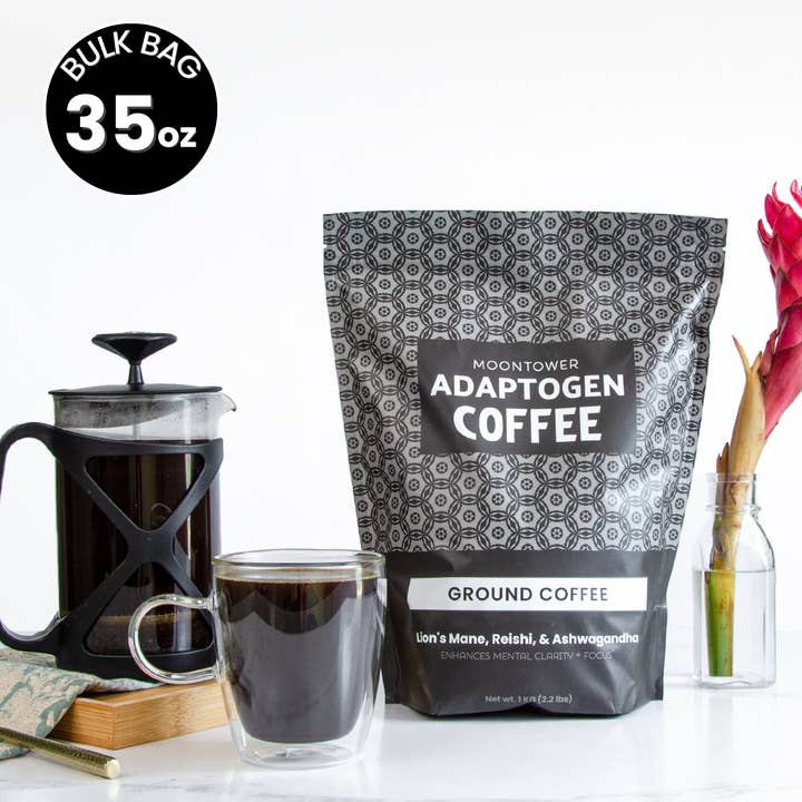 Moontower - Wholesale Ground Coffee - Adaptogen Coffee Bulk Bag 35 oz