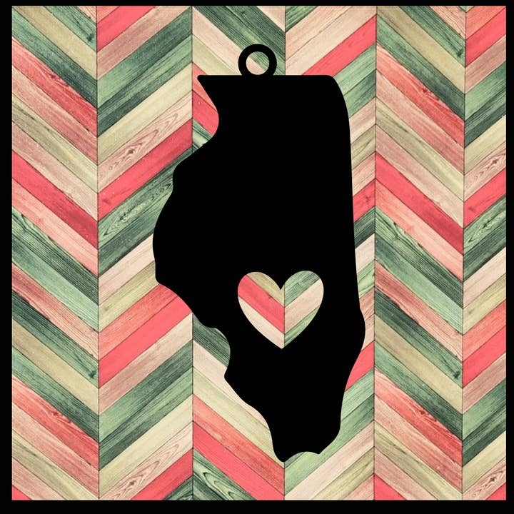 Metal Ornament Illinois for engroshandel hos Designed With Sparks