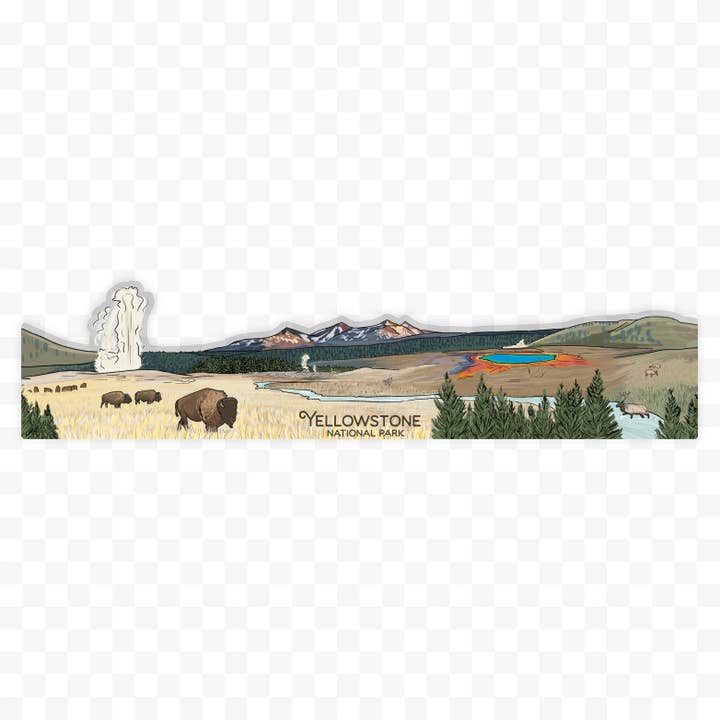 Creatively Leanne - Wholesale Sticker - Yellowstone National Park - Icons Sticker Wrap1