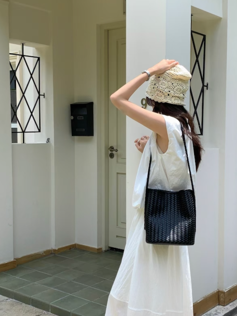 Pretty Persuasions - Wholesale Shoulder Bag - Women's - P25062 2-in-1 Faux Woven Microfiber Leather Shoulder Bag 8