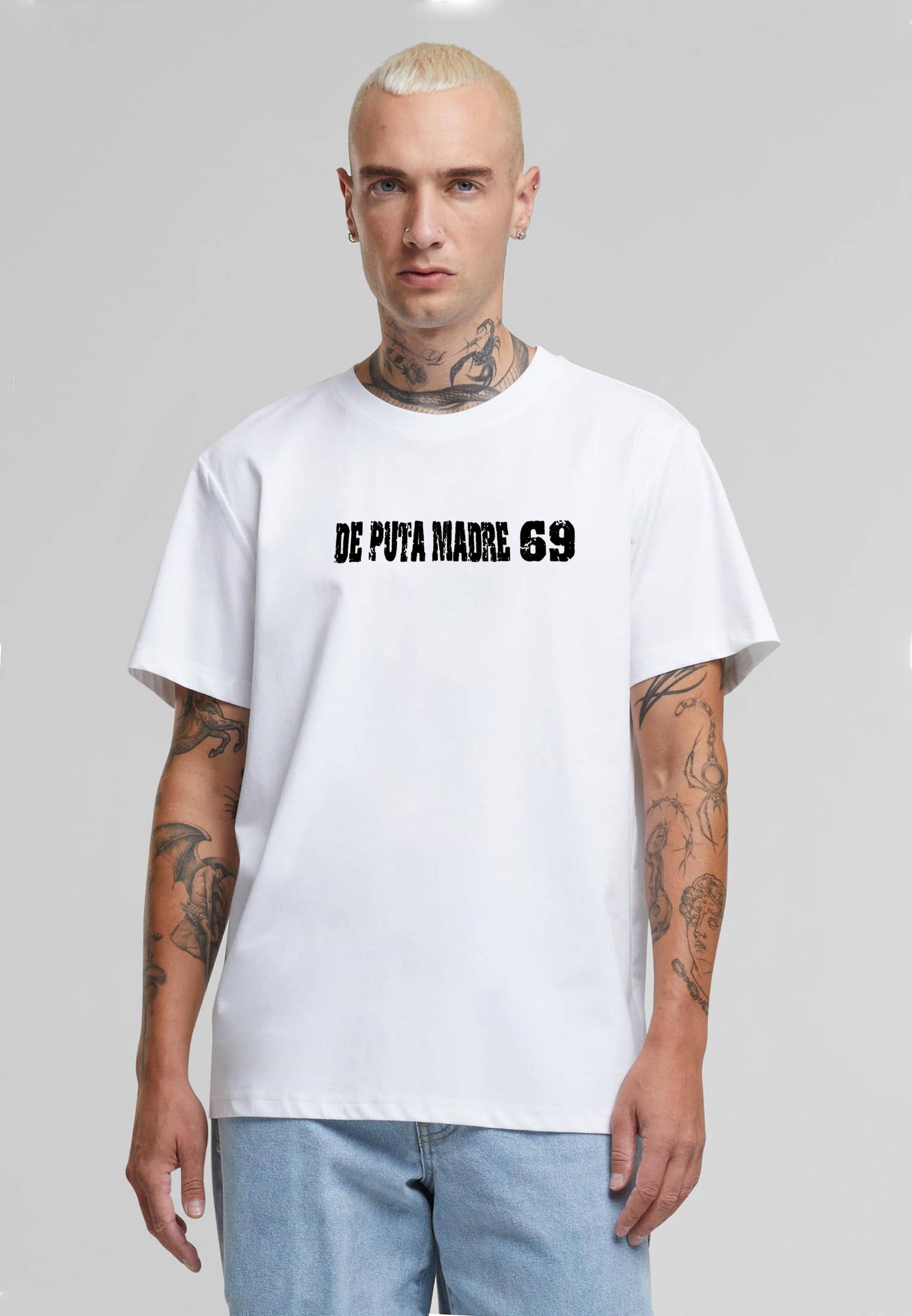 De Puta Madre 69 – wholesale T-shirt (graphic) – men's – DE PUTA MADRE 69 Crew Neck T-Shirt I'M WITH MY GANG1