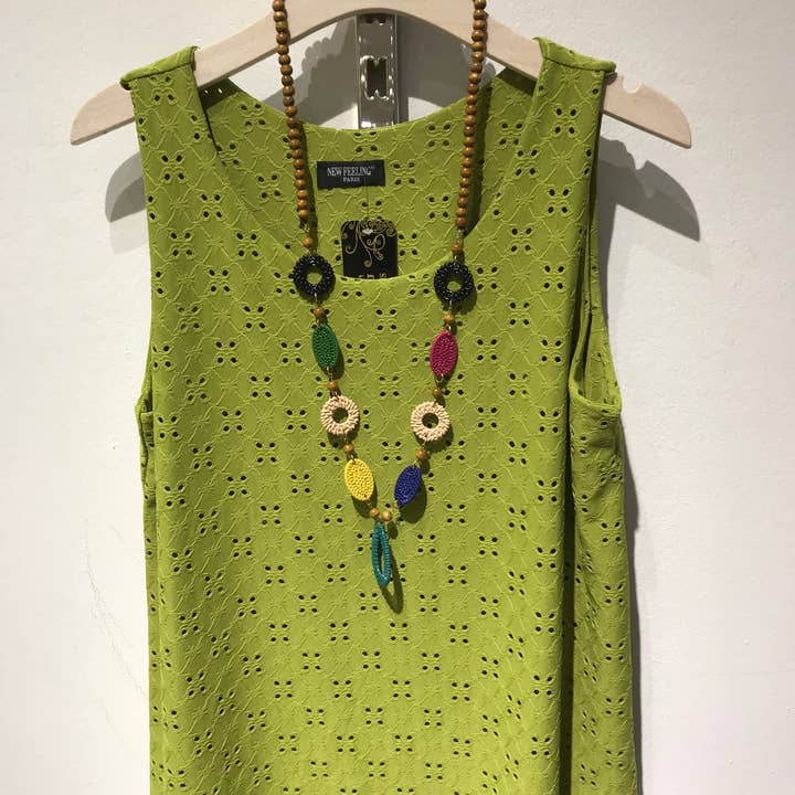 Top in pizzo ref 2161 per la vendita all'ingrosso da parte di Only Yuan