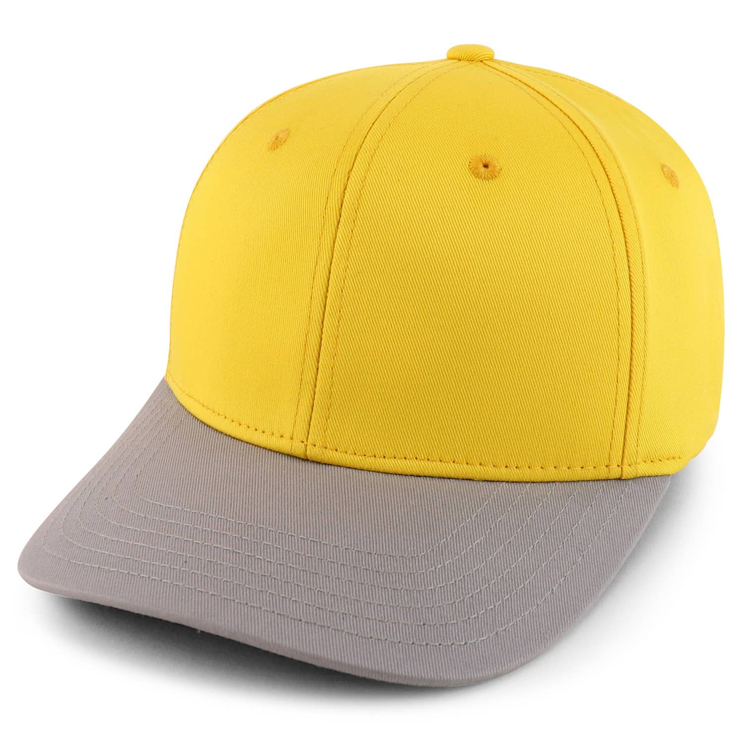 Trendy Apparel Shop - Venta al por mayor Gorra de béisbol - Unisex - Gorra de béisbol extragrande XXL de algodón estructurado en dos tonos4