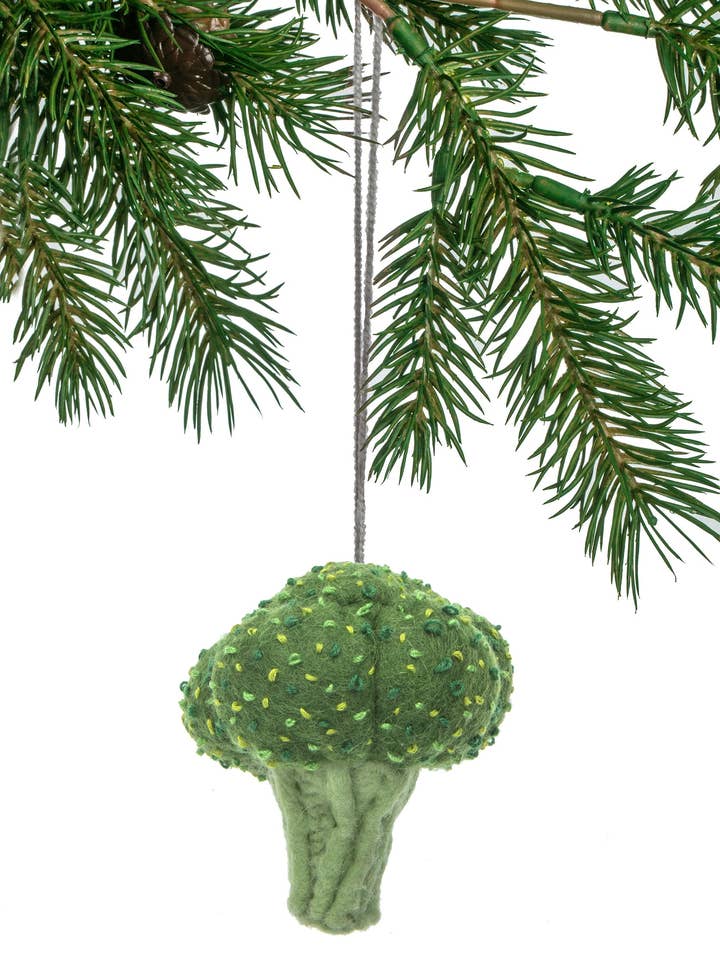 Broccoli Ornament for wholesale by Silk Road Bazaar