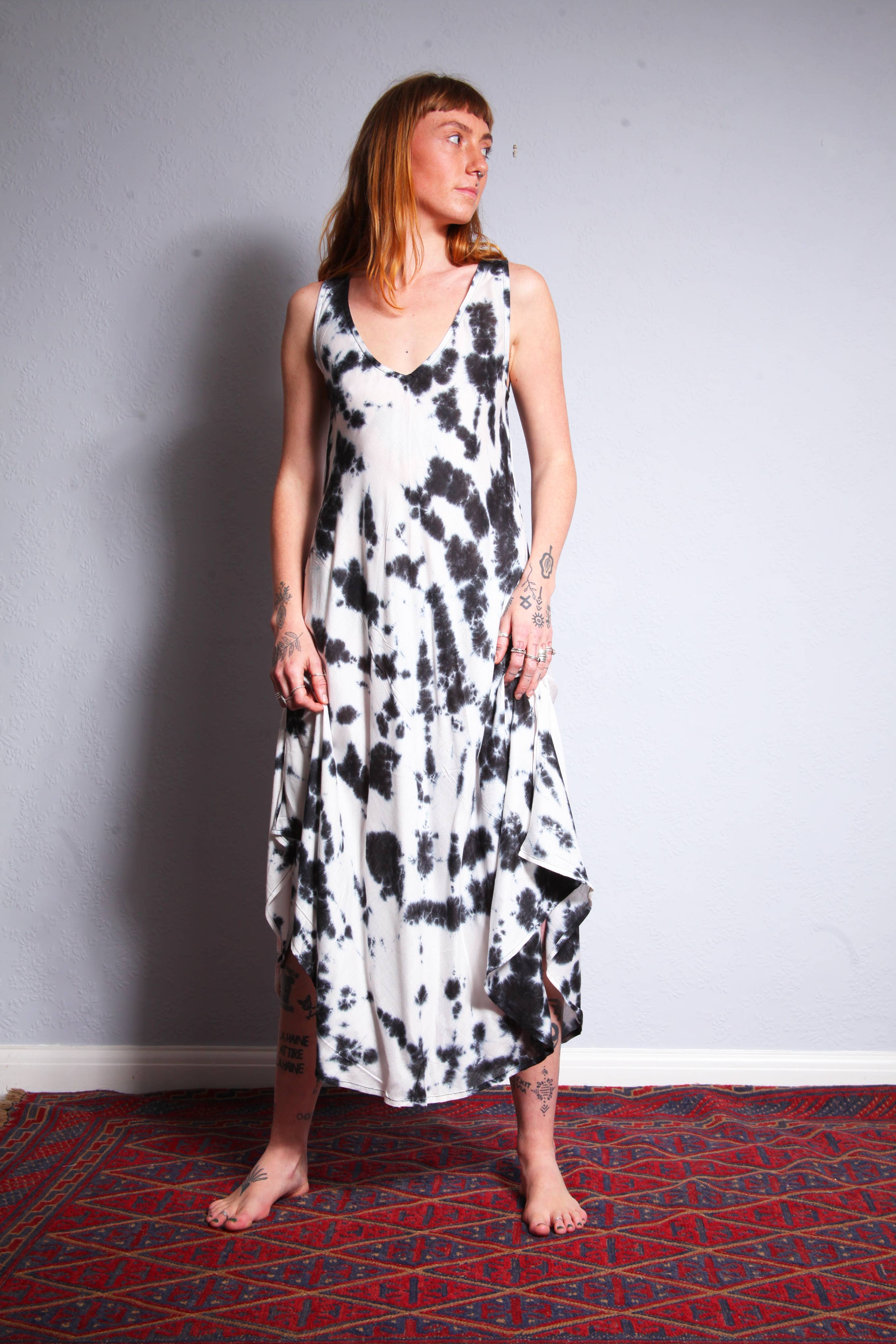 Emma's Emporium – wholesale Dress – Women's – SS004 Tie Dye Bias Cut Dress0