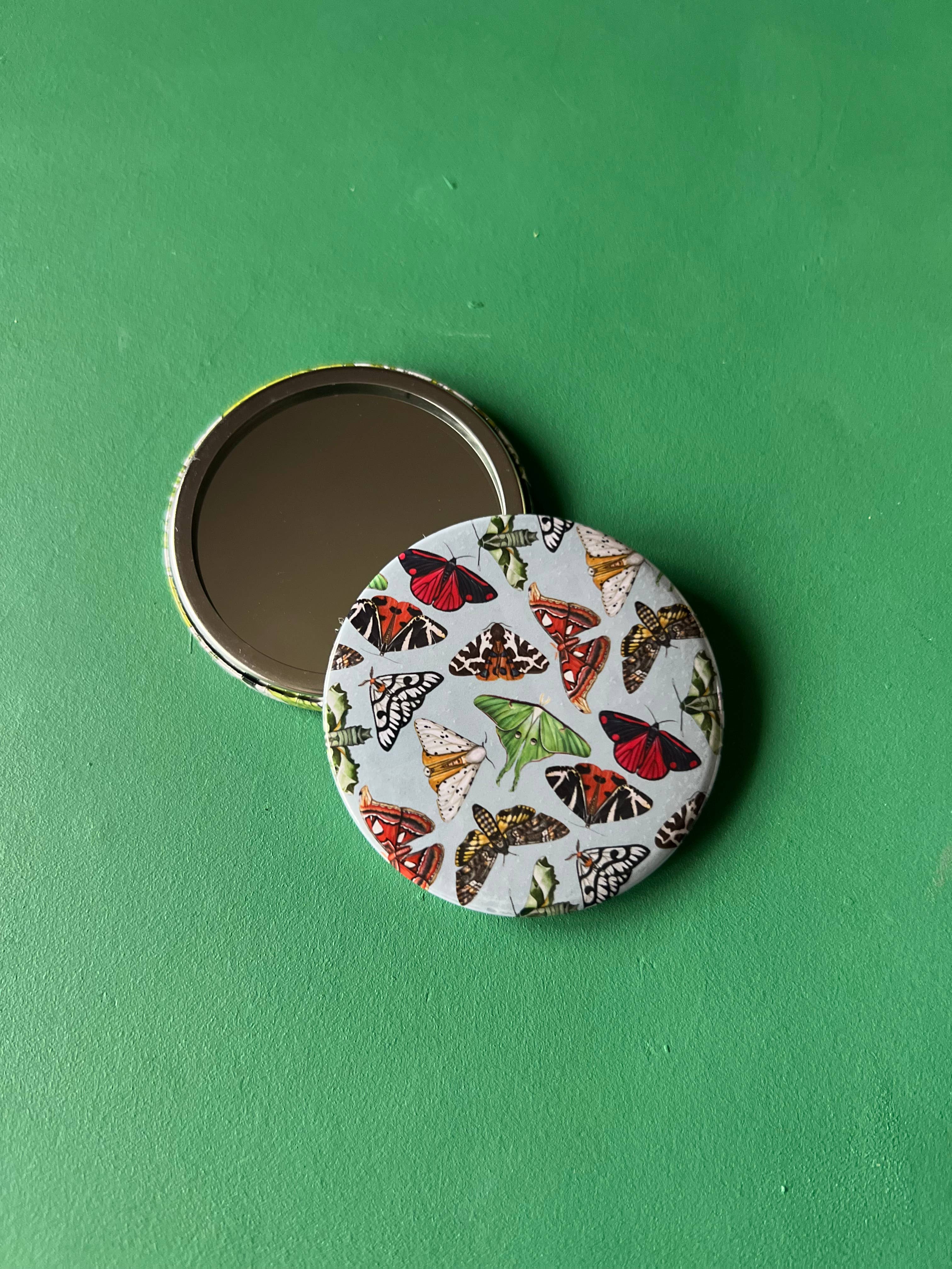 Tansy Moore - Wholesale Compact Mirror - Moths Pocket Mirror4