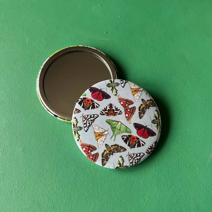 Tansy Moore - Wholesale Compact Mirror - Moths Pocket Mirror4