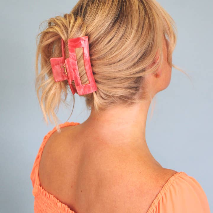 BANDED – wholesale Hårklämma - Dam – Coral Kiss - Färgteori 3-pack kloklämmor2