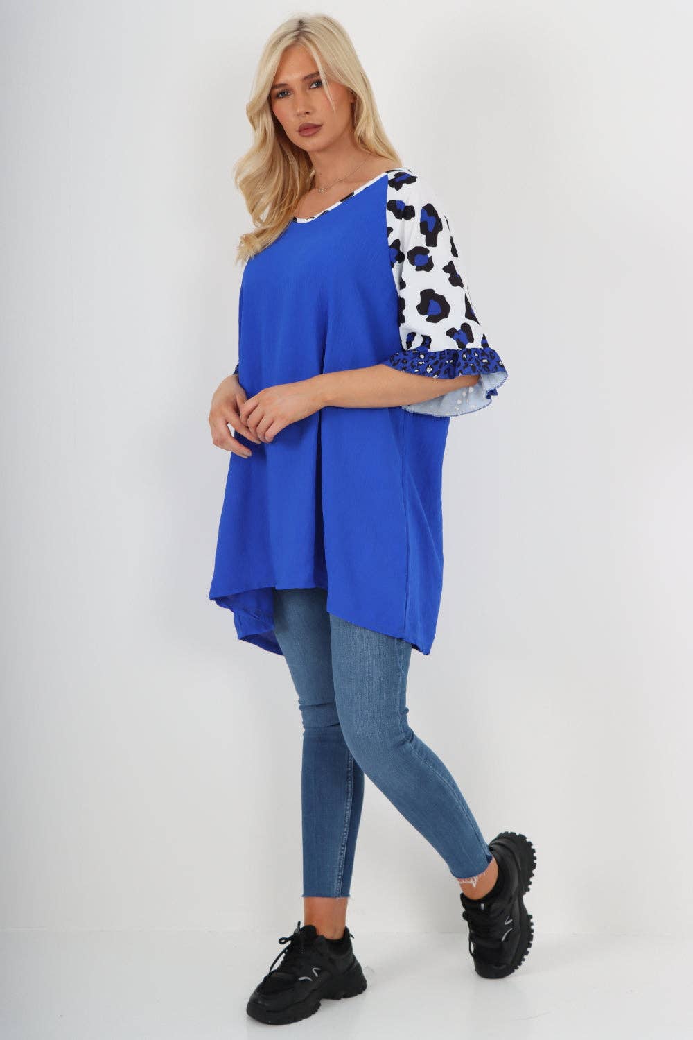 Miss Bold – wholesale Tunic – Women’s – Italian Animal Printed Sleeve Tunic Top22