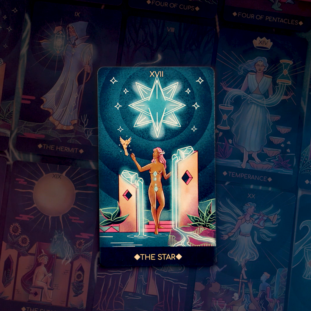 LA MUCI DESIGN – Engroshandel Tarotkort – Fantôme tarotkort – AR-forstærket sæt med 78 kort11