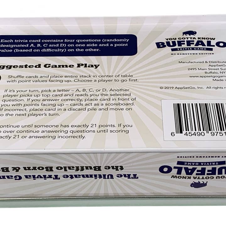 You Gotta Know Games - Wholesale Card Game - You Gotta Know Buffalo Hometown - Trivia Game (6)2