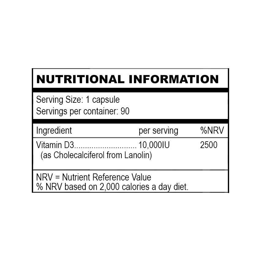 Ancient Purity – wholesale Oral supplement/vitamin – Vitamin D3 - 10,000iu x 90 Softgels | High Strength 2