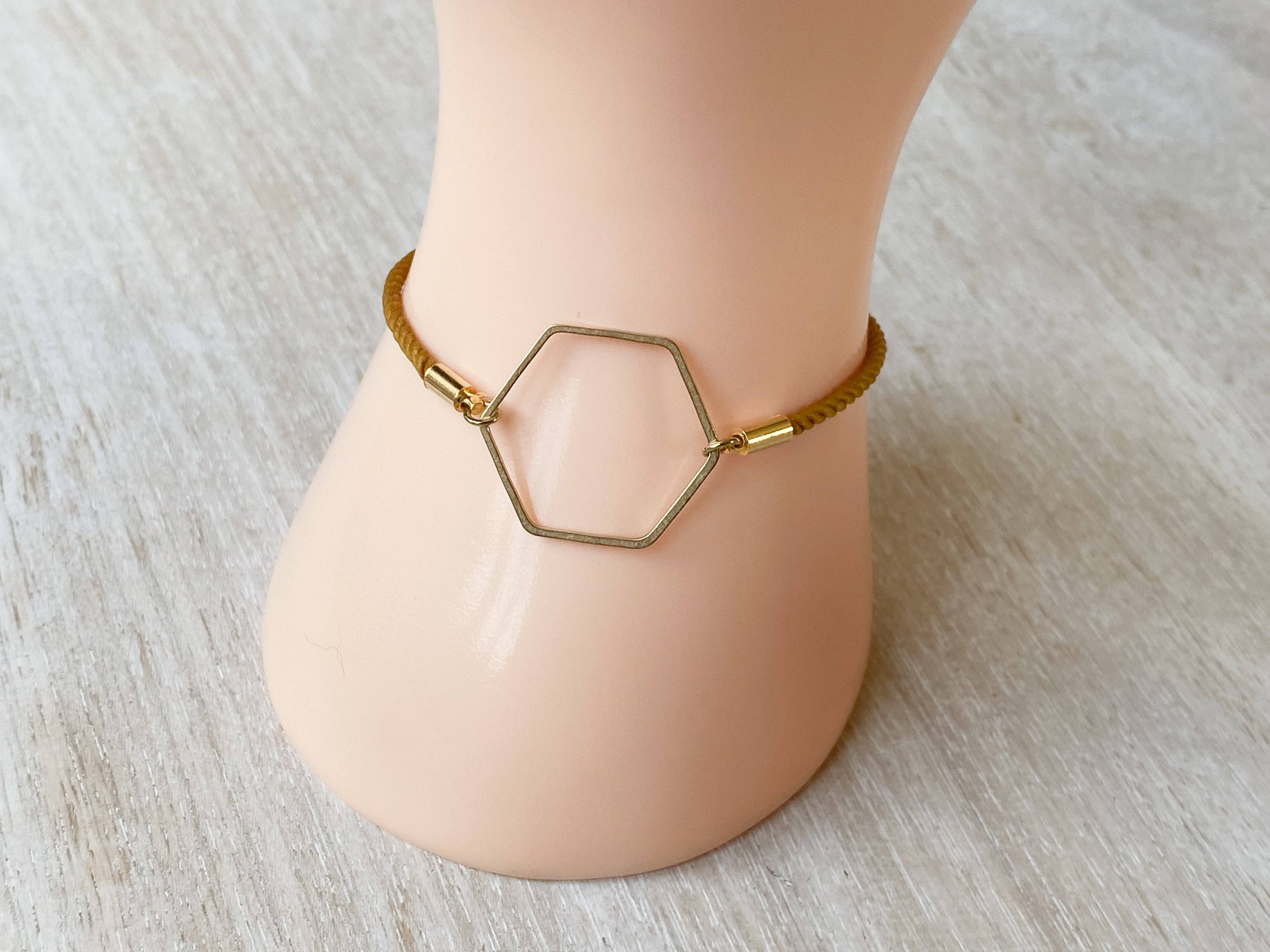 Agaveh girl – wholesale Charm/dangle bracelet – Simple Hexagon Bracelet9