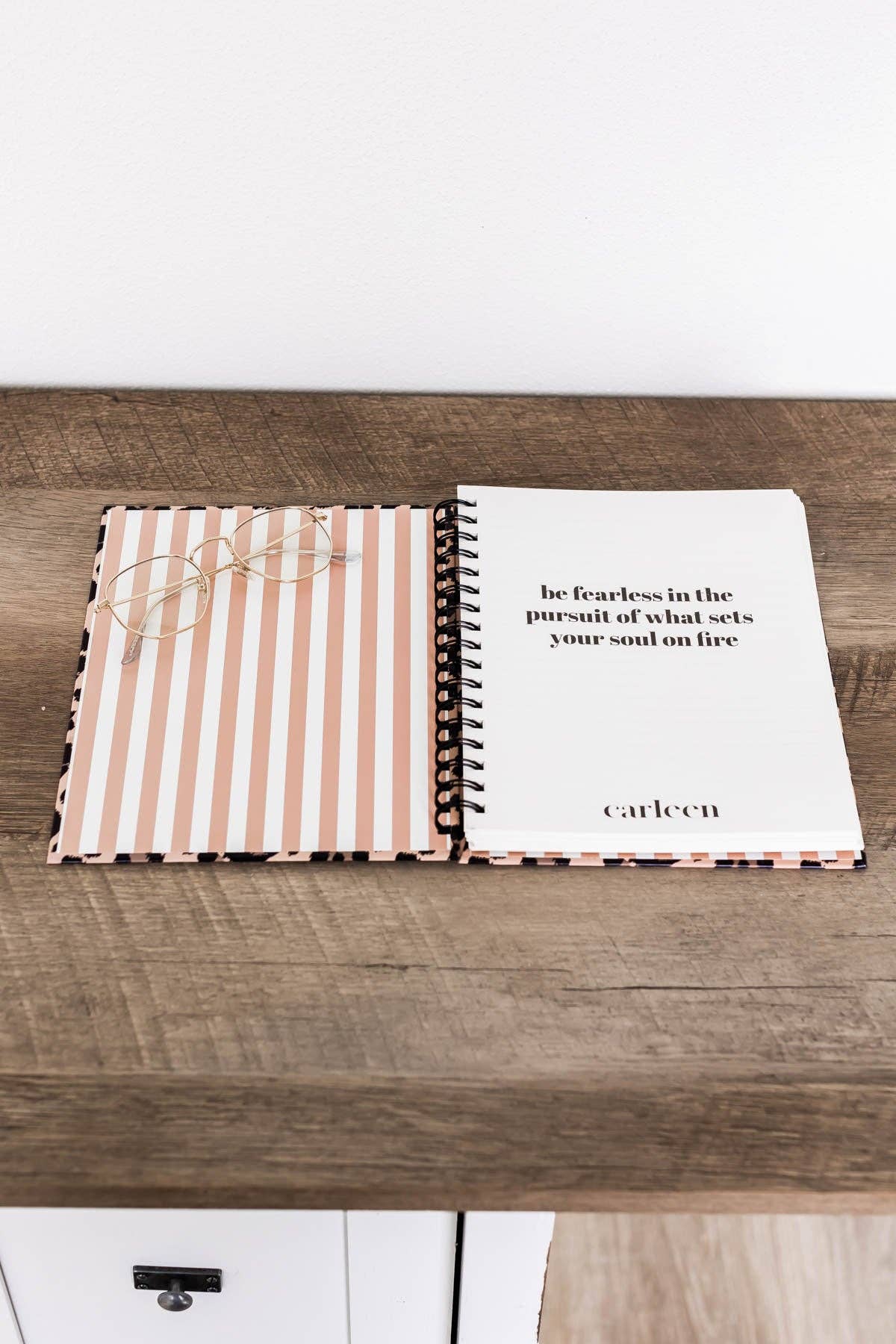 Carleen Creative - Wholesale Notebook - Classic Lined Journal Notebook - Leopard Print3