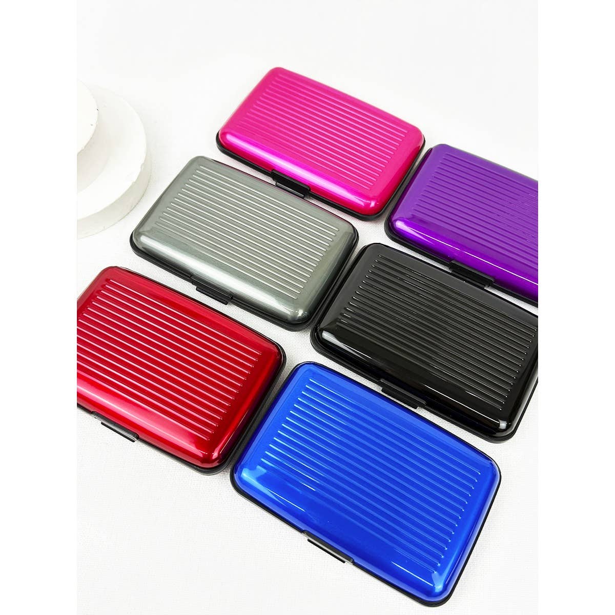 Solid Metallic Color Card Caddy for wholesale on Faire1