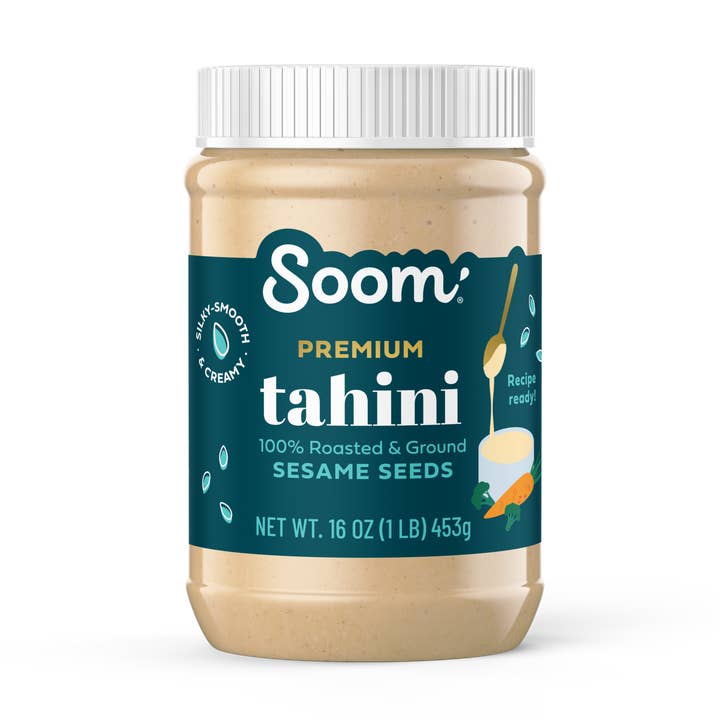 Premium Tahini (16oz) for wholesale by Soom Foods