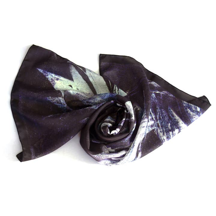 Katherine djup blå poly chiffong lång halsduk för wholesale av 23 Roses Designs