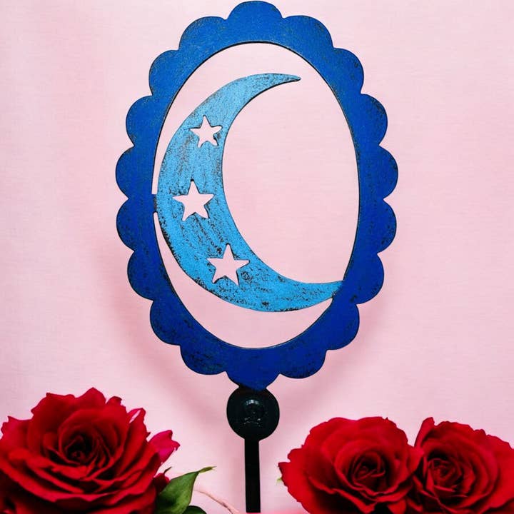 Metal Måne plantepind havegaver himmelsk plænepind for engroshandel hos Whimsies